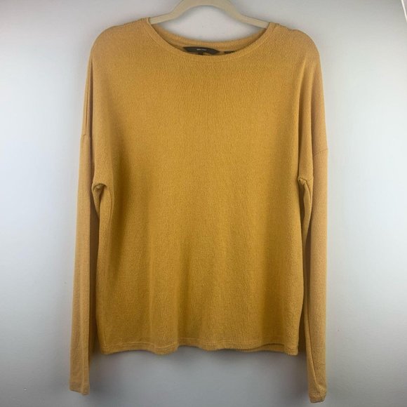 VERO MODA Belinda O-Neck Knit Top In Ambergold Sz M - Picture 3 of 11